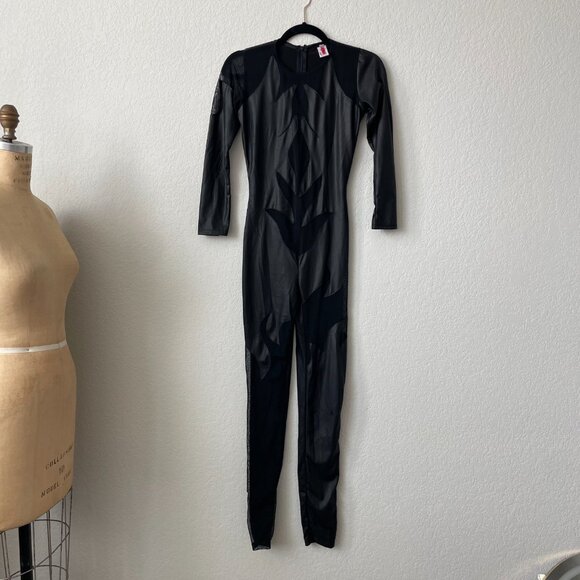 Flames  Mesh Catsuit Size Small - Picture 2 of 10